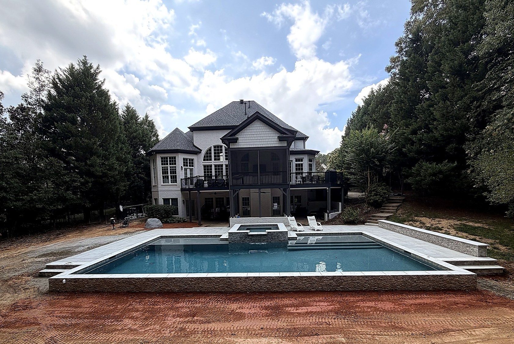 Raised spa construction